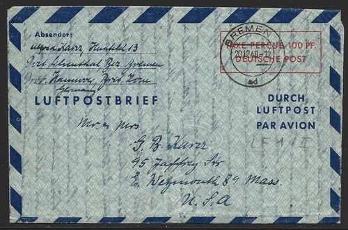 Lettera pieghevole posta - , aerea
