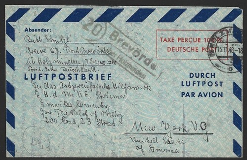 Lettera pieghevole posta aerea